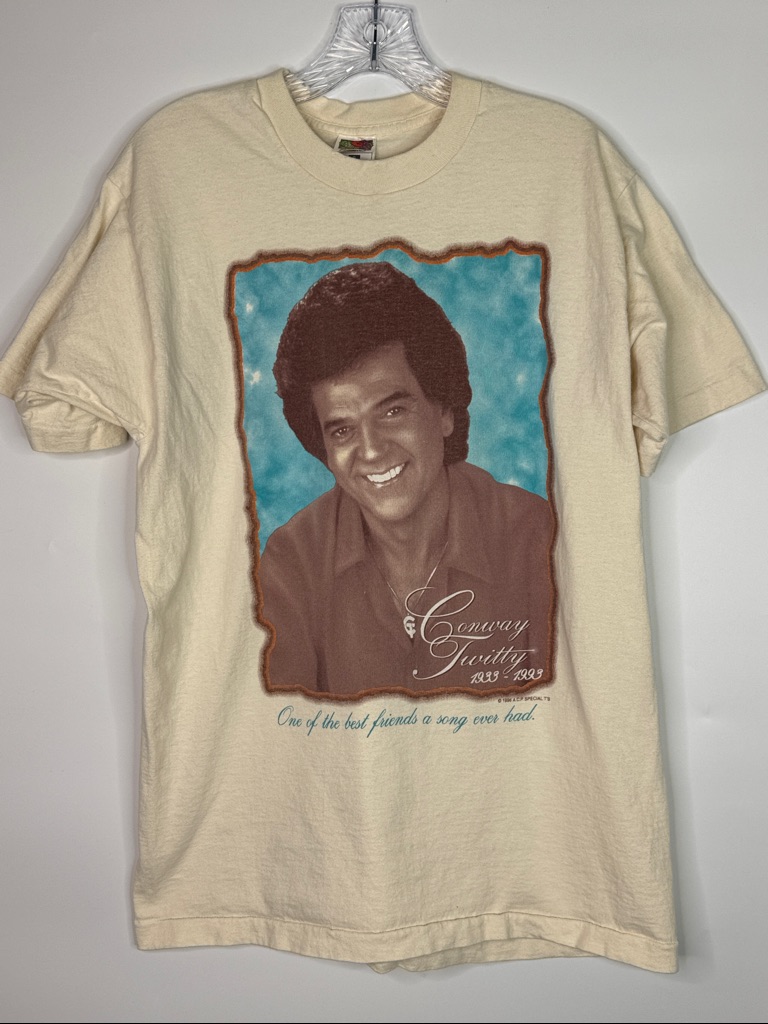 Vintage Conway Twitty Memorial Tshirt 1993 Fotl Large